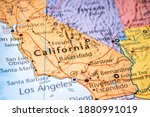 California on the map of USA