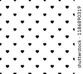 simple heart shape seamless... | Shutterstock .eps vector #1186890319