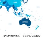 australia and southeast asia... | Shutterstock .eps vector #1724728309