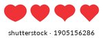 set of four most popular heart... | Shutterstock .eps vector #1905156286