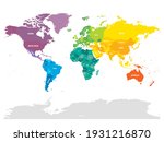 colorful political map of world.... | Shutterstock .eps vector #1931216870