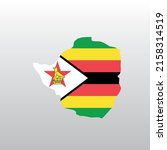 zimbabwe national flag in... | Shutterstock .eps vector #2158314519