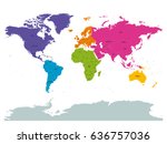 political world colored by... | Shutterstock .eps vector #636757036
