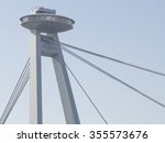Restaurant UFO on the top of the Bridge of the Slovak National Uprising in Bratislava