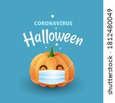 coronavirus halloween... | Shutterstock .eps vector #1812480049
