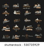 merry christmas and happy new... | Shutterstock .eps vector #530735929