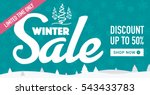 winter sale social network... | Shutterstock .eps vector #543433783