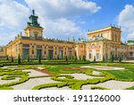 A View Of Gardens In Wilanow...
