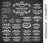 retro set of labels for... | Shutterstock .eps vector #173368073