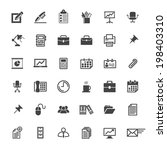 business office icon set  ... | Shutterstock .eps vector #198403310
