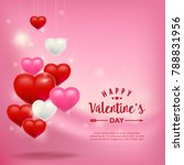 happy valentines day background ... | Shutterstock .eps vector #788831956