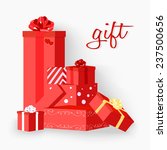 gift red | Shutterstock .eps vector #237500656