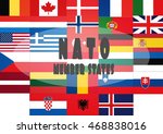 flags  nato member states ... | Shutterstock . vector #468838016