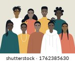 black community  african people ... | Shutterstock .eps vector #1762385630