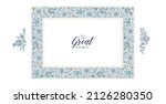 vector floral frame  vignette ... | Shutterstock .eps vector #2126280350