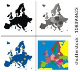 Vector   Europe Maps Collection