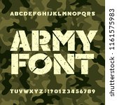 Army Stencil Alphabet Font....