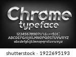 3d chrome alphabet font.... | Shutterstock .eps vector #1922695193