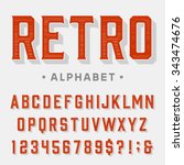 Retro Vector Font. Letters ...