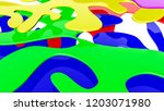 abstract multicolored three... | Shutterstock . vector #1203071980
