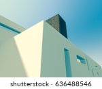 architecture 3d illustration | Shutterstock . vector #636488546
