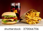 Cheeseburger With Glass Of Cola ...