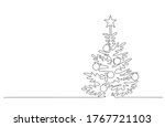 christmas pine fir tree.... | Shutterstock .eps vector #1767721103
