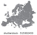 europe vector high detailed... | Shutterstock .eps vector #515302453