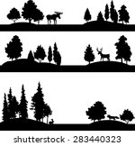 set of different landscapes... | Shutterstock .eps vector #283440323