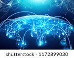 abstract of world network ... | Shutterstock .eps vector #1172899030