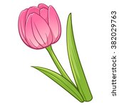 Tulip Cartoon Style  Vector Art ...