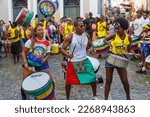 Small photo of Salvador Bahia Brazil - 18 02 2023: Pelourinho in Salvador, Brazil