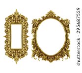 old decorative frame   handmade ... | Shutterstock . vector #295687529