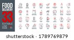 icons set online order and food ... | Shutterstock .eps vector #1789769879