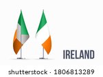 ireland flag state symbol... | Shutterstock . vector #1806813289