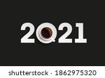 happy new year 2021 breakfast... | Shutterstock .eps vector #1862975320