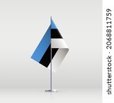 estonia flag state symbol... | Shutterstock .eps vector #2068811759