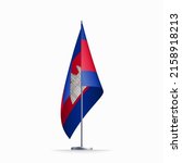 cambodia flag state symbol... | Shutterstock .eps vector #2158918213
