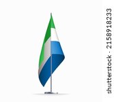 sierra leone flag state symbol... | Shutterstock .eps vector #2158918233
