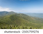 Small photo of Kinsman ridge landscape seen from atop cannon mountain in the white mountains of new hampshire.