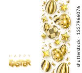 easter banner with realistic... | Shutterstock .eps vector #1327966076