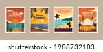 summer tropical vector cards.... | Shutterstock .eps vector #1988732183