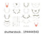 Antlers  Arrows  Ribbons. Decor ...