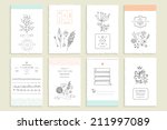 hand drawn collection of... | Shutterstock .eps vector #211997089