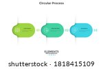 three colorful rounded elements.... | Shutterstock .eps vector #1818415109