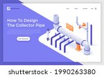 landing page template with... | Shutterstock .eps vector #1990263380