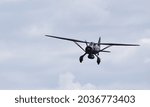 Small photo of ICKWELL, BEDFORDSHIRE, ENGLAND - JUNE 06, 2021: Westland Lysander 1938 Aircraft in flight.