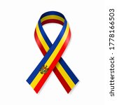 moldovan flag stripe ribbon on... | Shutterstock .eps vector #1778166503