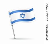 Israeli Flag Map Pointer Layout....