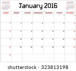 January 2016 Wall Calendar Free Stock Photo - Public Domain Pictures